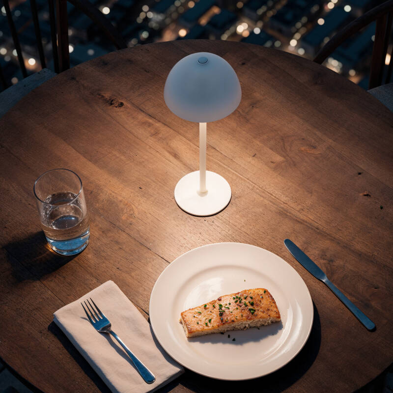 Lámpara de Mesa LED Portátil con Batería USB Recargable Kael