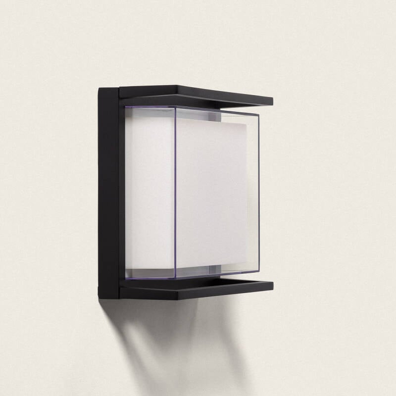 Aplique de Pared Exterior LED 18W Iluminación Cuadrado Negro Rale