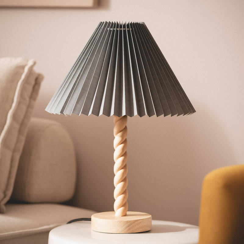 Lámpara de Mesa Madera Moorea