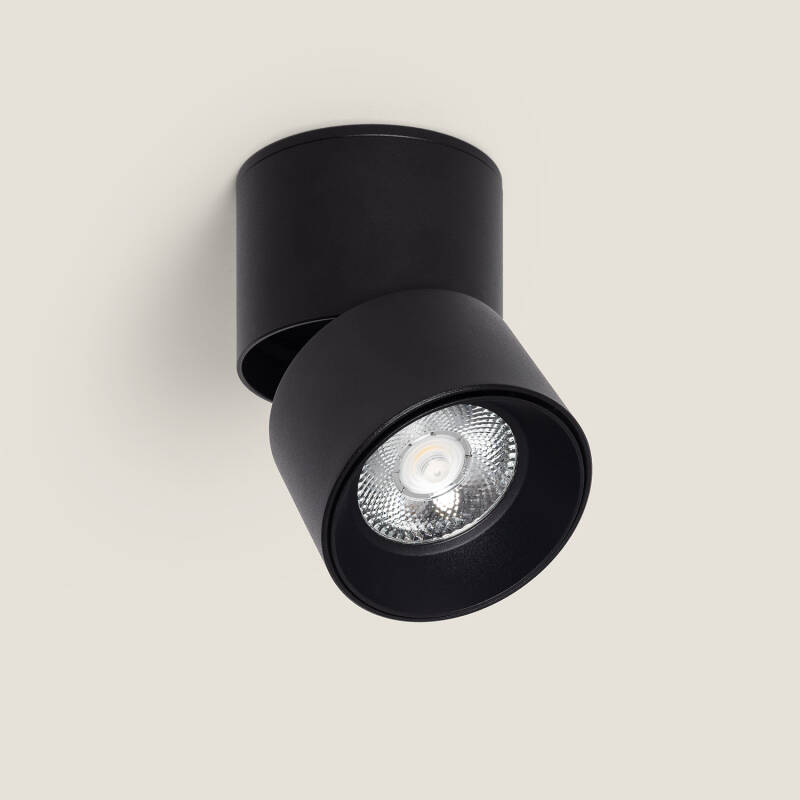 Aplique LED 7W Aluminio Circular Negro New Onuba
