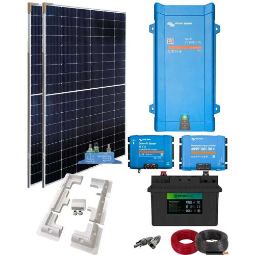 Kit Solar Camper 800W 12V litio 4000Whdia