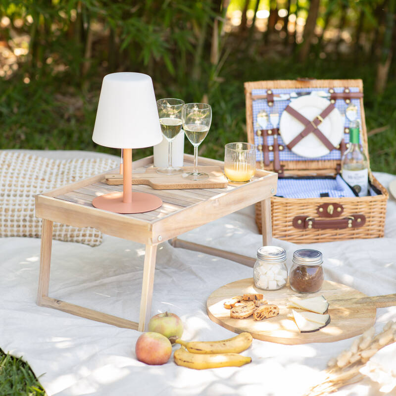 Lámpara de Mesa LED Portátil para Exterior Aluminio con Batería Recargable Epinay