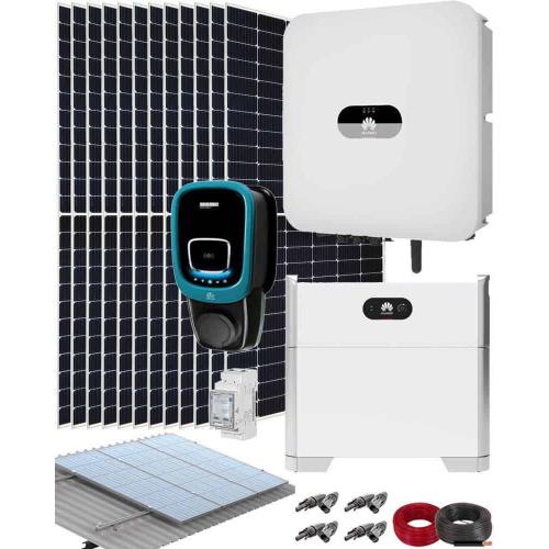 Kit Autoconsumo Cargador Coche Huawei 6000W 31500Whdia