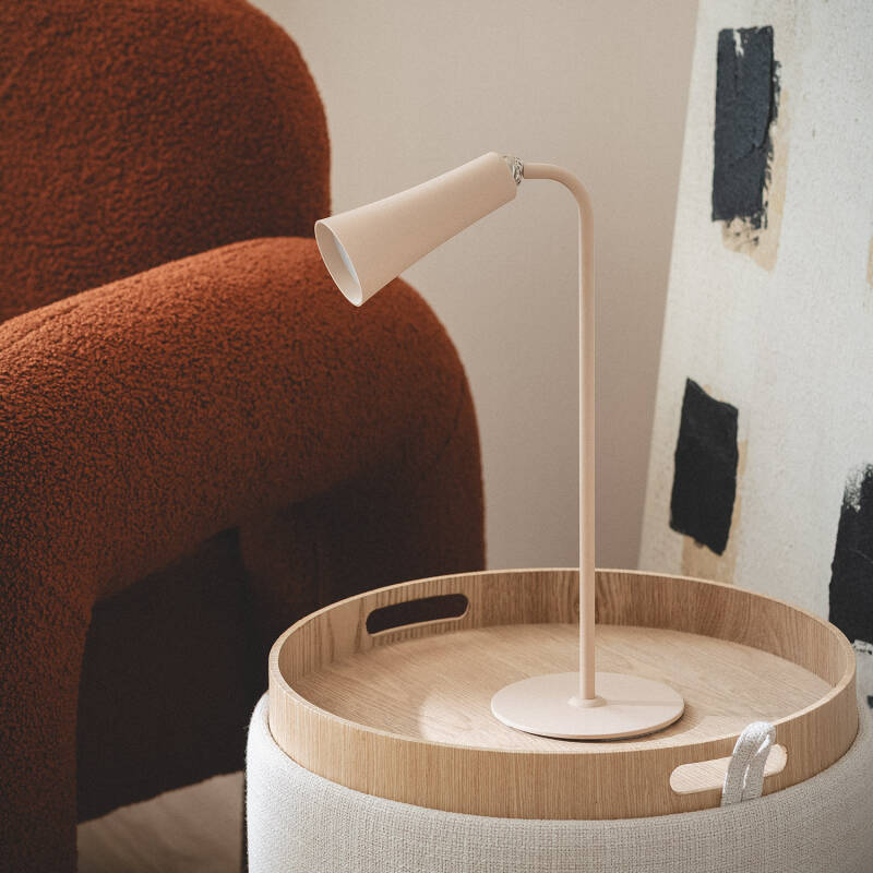 Lámpara de Mesa LED Portátil Metal con Batería USB Recargable Bysta