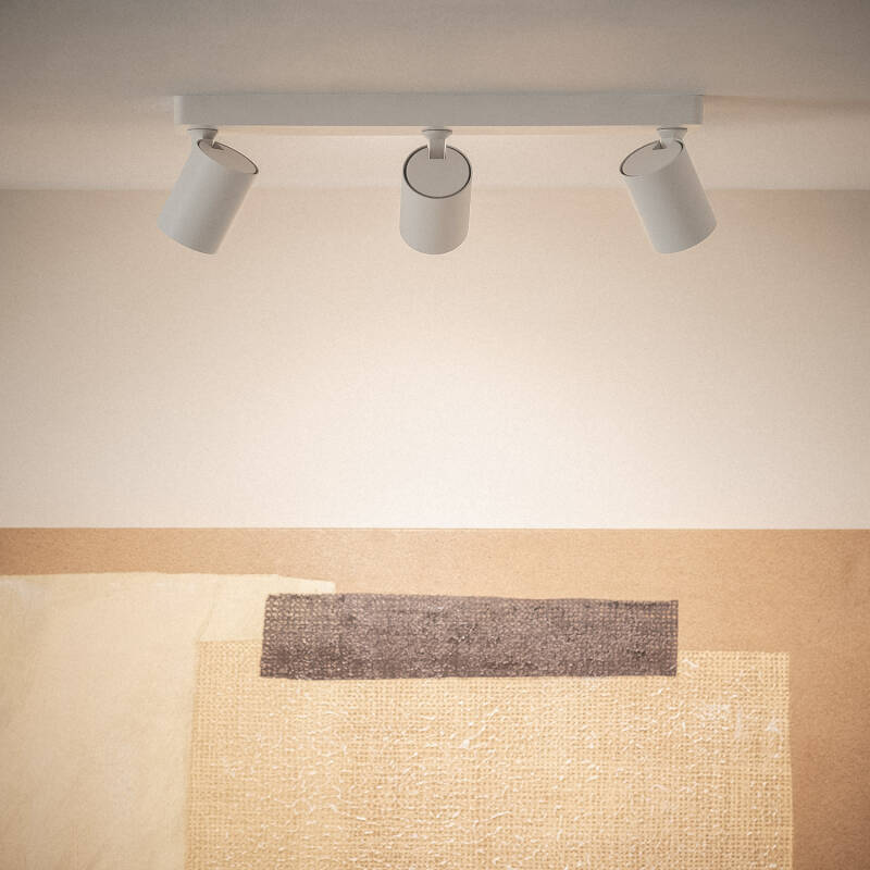 Lámpara de Techo Orientable Cora 3 Focos Blanco
