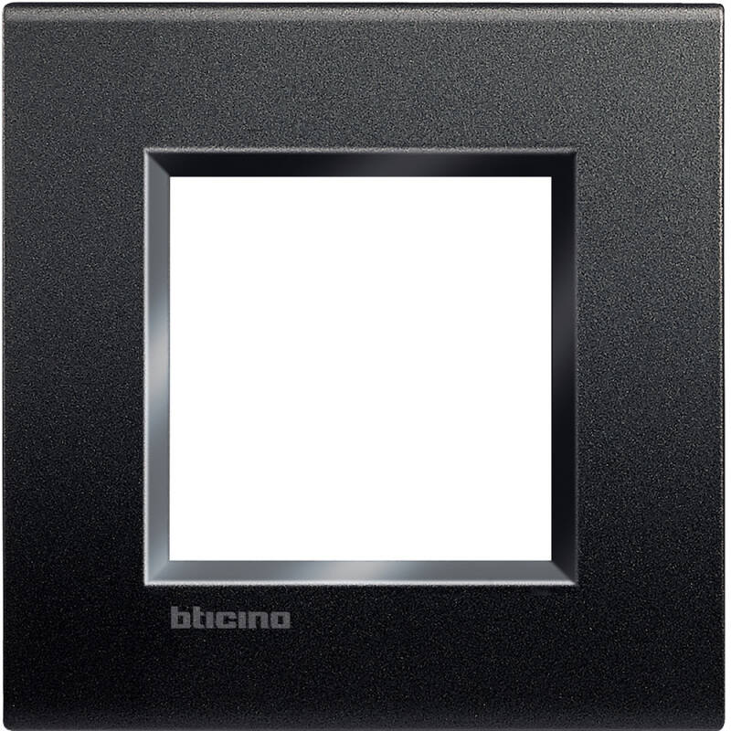 Marco Cuadrado 2 Módulos BTicino Living Light LNA4802BI
