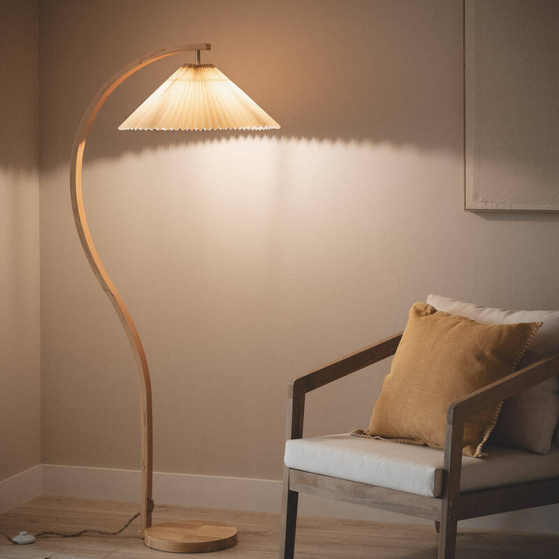 Lámpara de Pie Madera Luanda