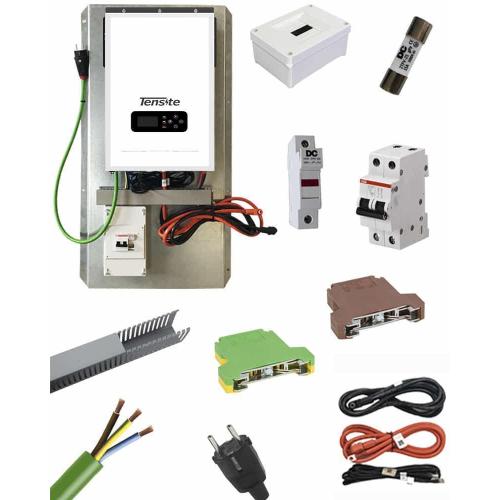 Inversor Cargador Tensite 5200W 48V Litio Tensite LV premontado con protecciones