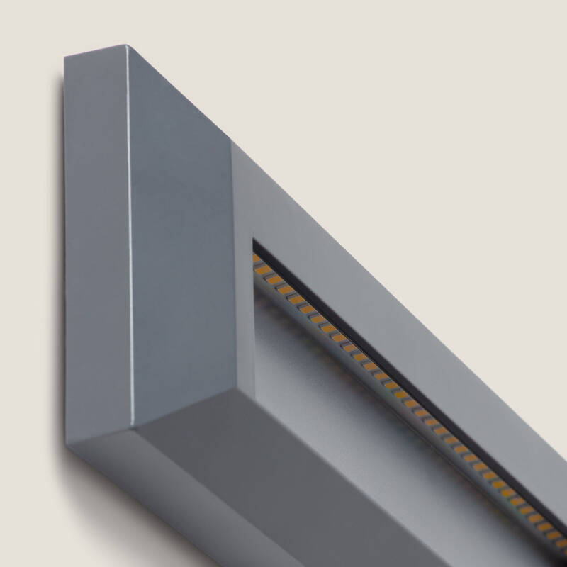Baliza Exterior LED 2W Superficie Pared Rectangular Antracita Élide