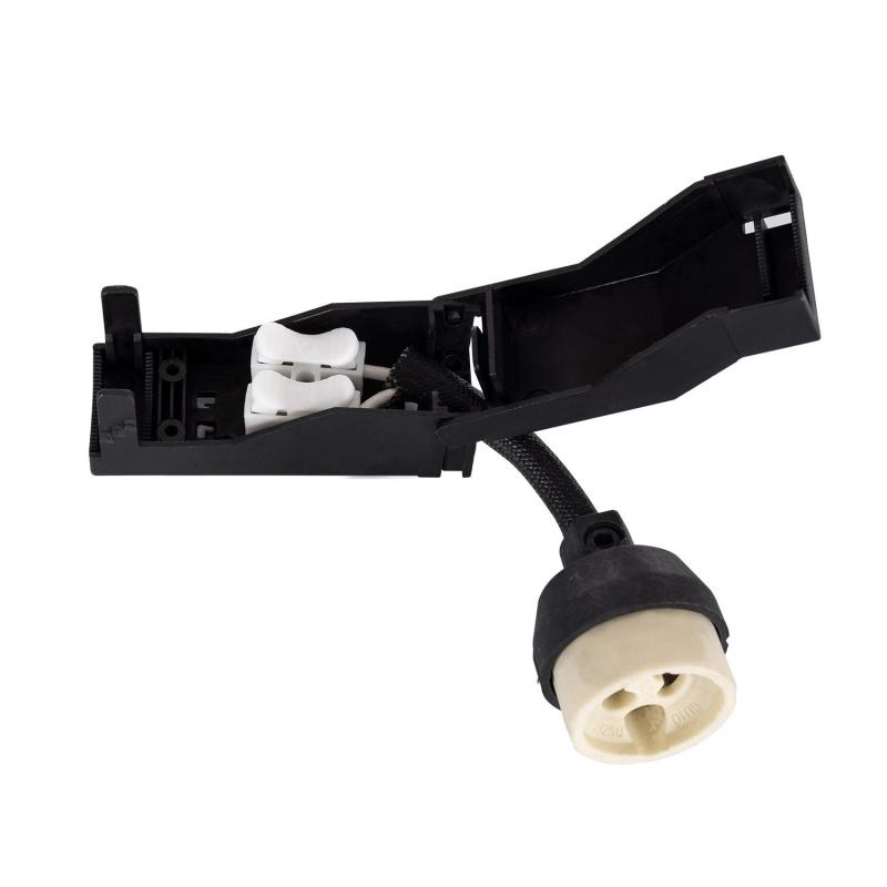Portalámparas GU10 Cerámico Cable 100mm y Conector