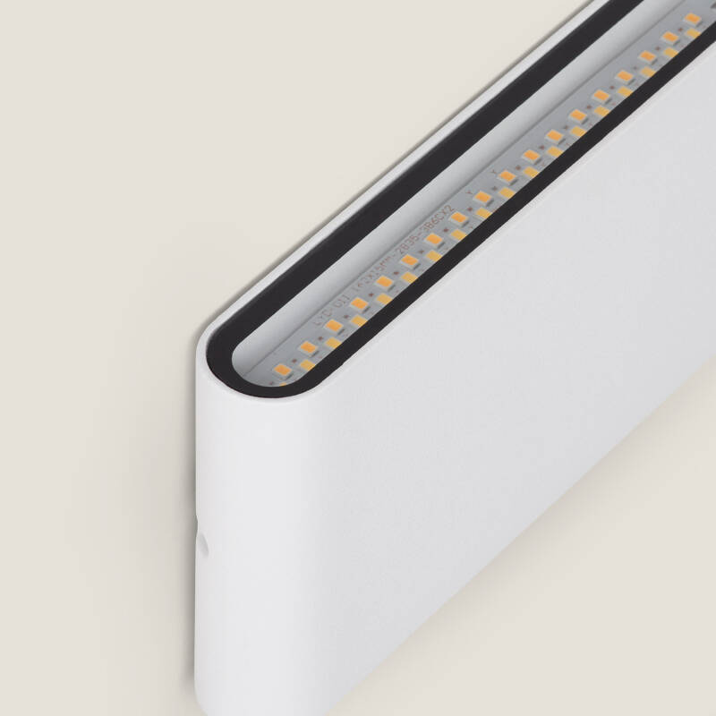 Aplique de Pared Exterior LED 12W Aluminio Rectangular Iluminación Doble Cara Luming