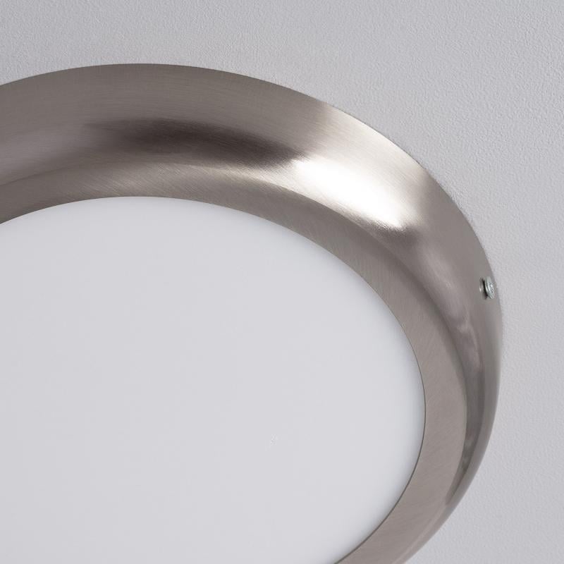 Plafón LED 18W Circular Metal Ø220 mm Design Silver