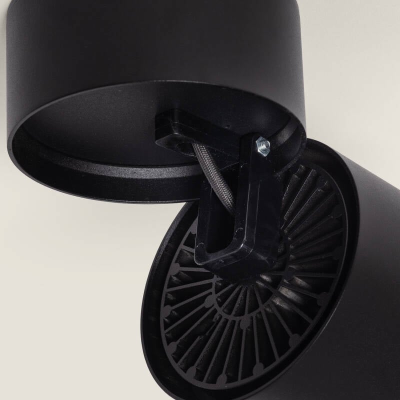 Aplique LED 30W de Aluminio Circular Negro New Onuba