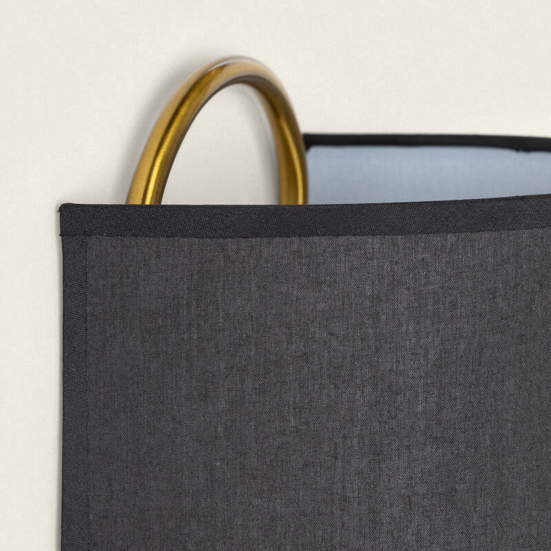 Lámpara de Pared Metal y Tela Olivia