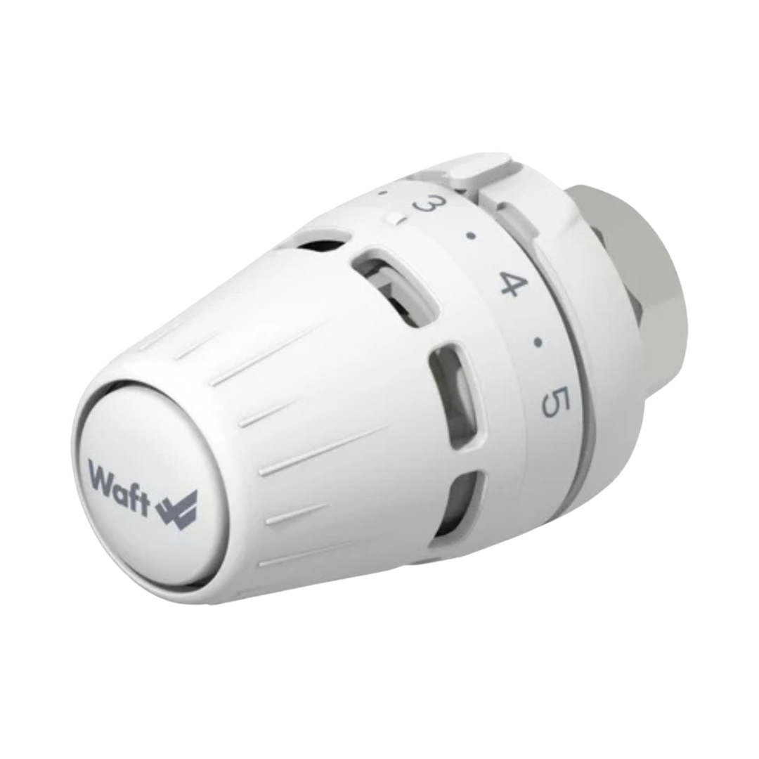 Cabezal termostático Waft V2 M30 x 1.5 sensor líquido blanco 6-28°C