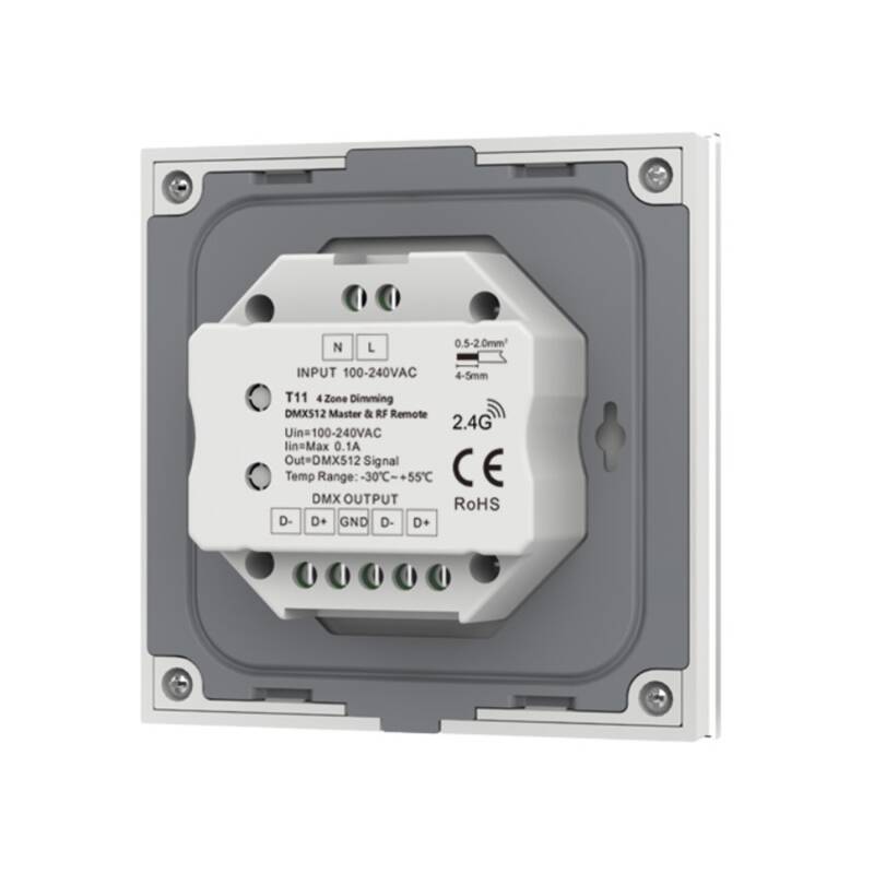 Panel Táctil DMX Master Monocolor 4 Zonas SKYDANCE T11