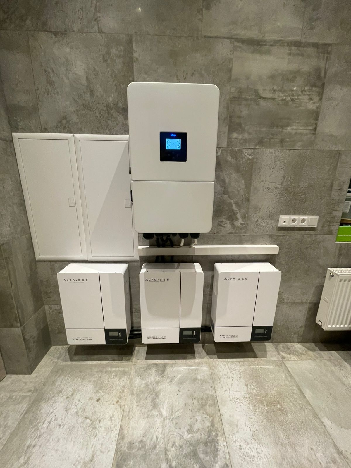 Proyecto de suministro de energía autónomo de respaldo 30KW (stock de 15KW\h, ampliable a 100KW \ h)