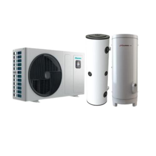 Kit Aerotermia 500 litros Hisense Hi-Therma R32 24kW para 300m2