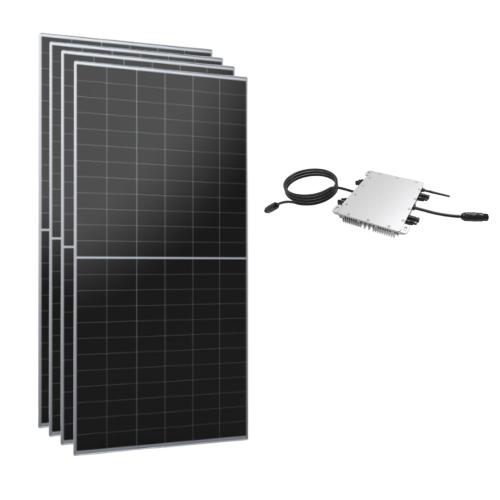 Kit Solar Enchufable para Balcón 2440W con Microinversor DEYE 2000W