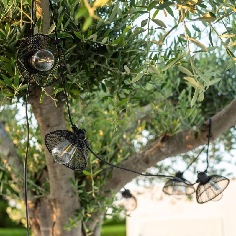Guirnalda Solar Exterior LED de Bombillas Kodos 6.5m