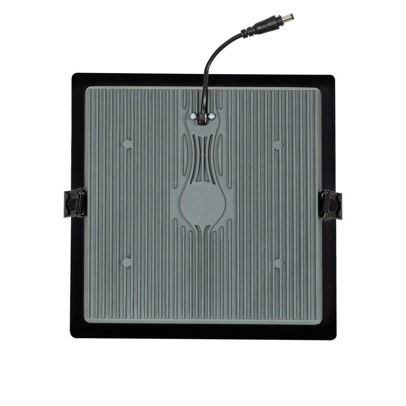 Downlight LED 40W Cuadrado SAMSUNG Aero 130 lm/W Microprismático LIFUD Corte 210x210 mm Negro