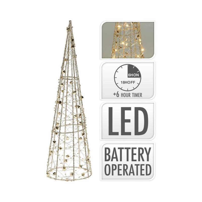 Árbol de Navidad LED con Batería 80 cm Gylden