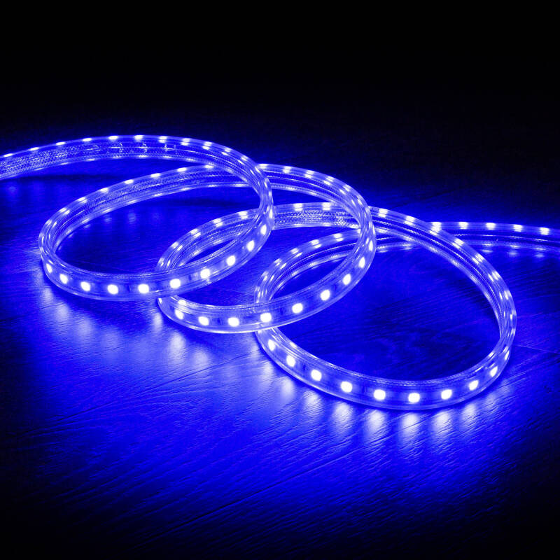 Tira LED RGB 220V SMD 60 LED/m 10W/m Ancho 16mm Corte 100cm IP65