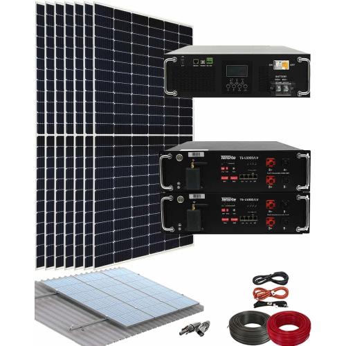 Kit Paneles Solares para Casa 5500W con Baterías Litio TS 5000 LV