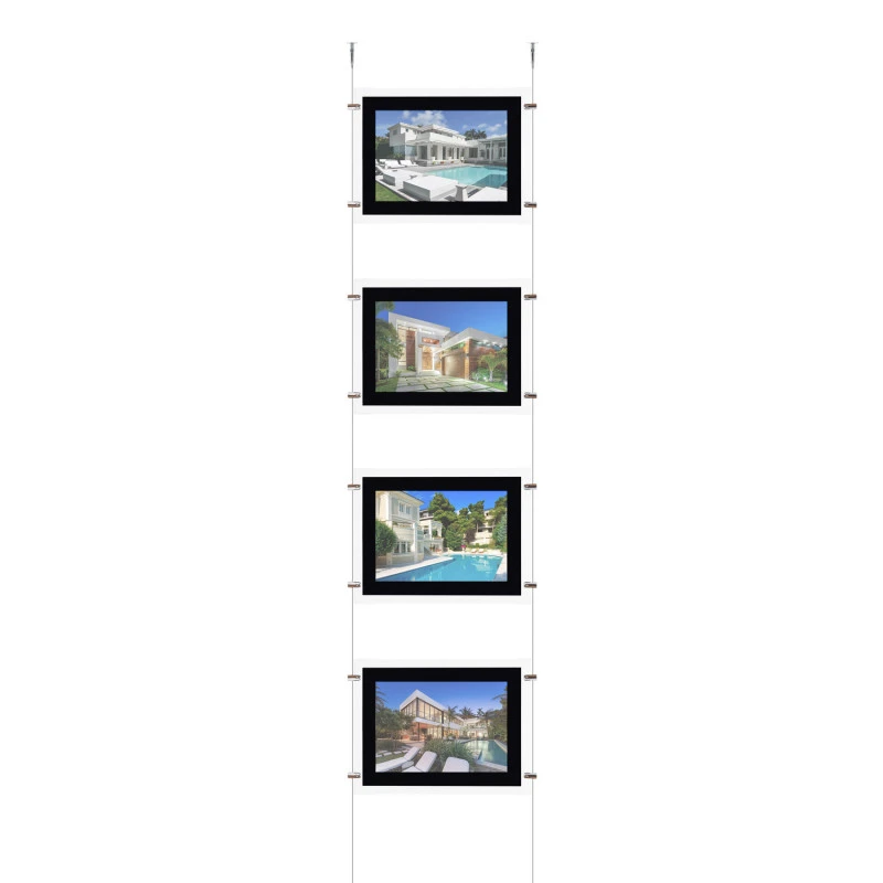 Kit Cartel Expositor LED DIN A3 Horizontal