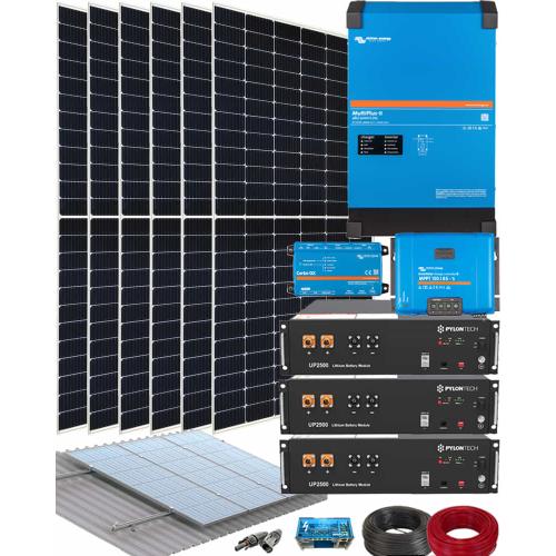 Kit Solar Instalacion Aislada 5000W 24V 11200Whdia