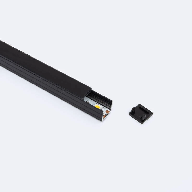 Perfil Aluminio Superficie 2m para Tira LED hasta 8 mm