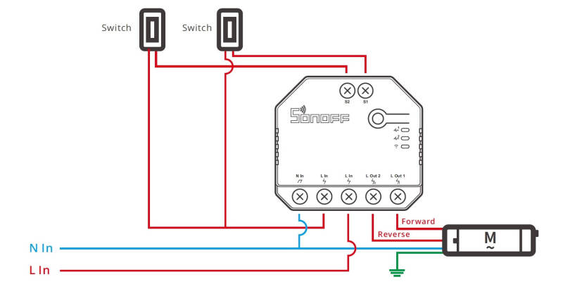 Interruptor WiFi Medidor de Energía Compatible con Interruptor Convencional SONOFF Dual R3 15A