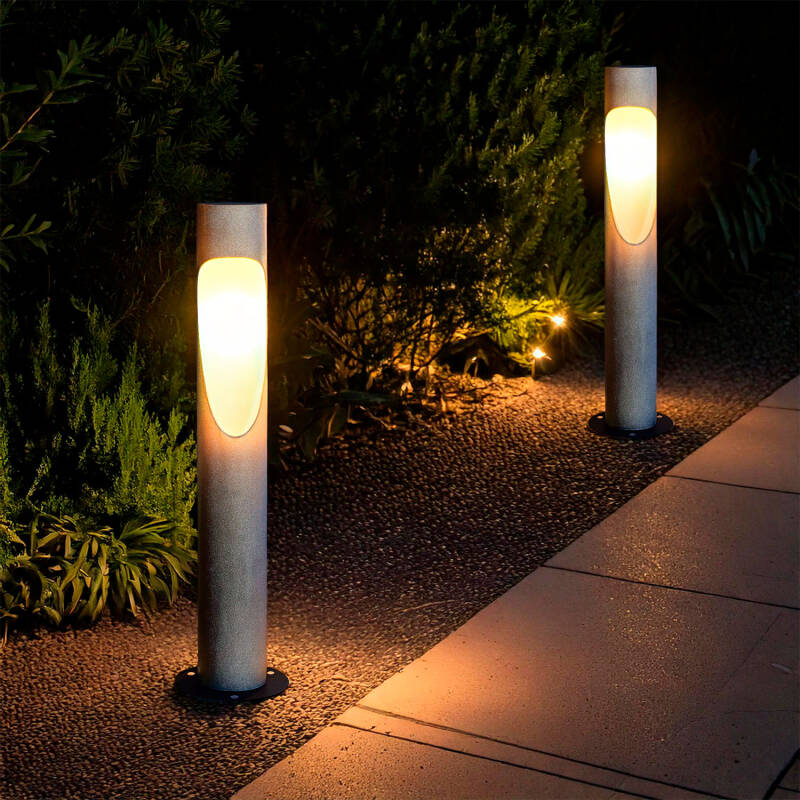 Baliza Exterior LED Regulable 4.5W Cemento Tervin 75 cm