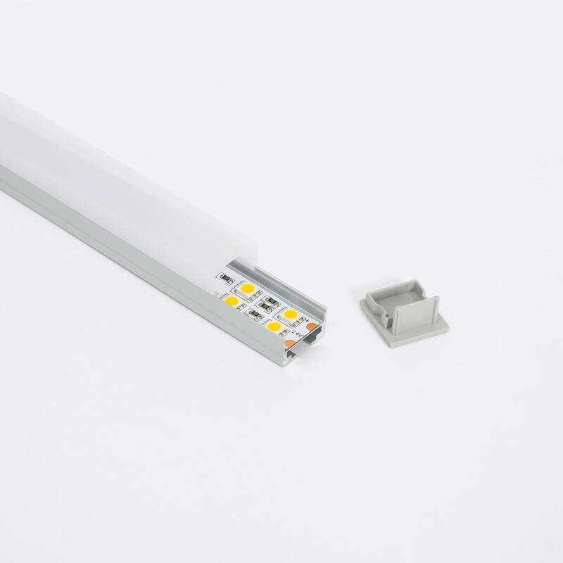 Perfil Aluminio Colgante 2m para Tira LED hasta 17 mm