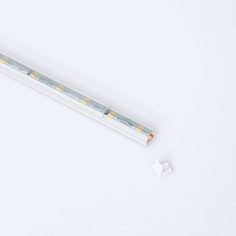 Perfil Aluminio Superficie 2m para Tira LED hasta 6 mm