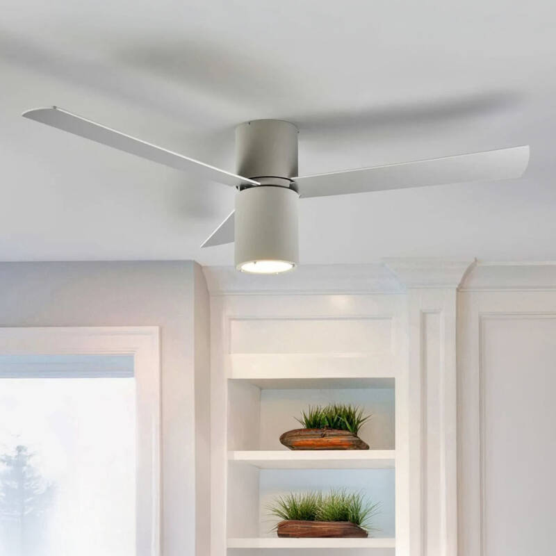 Ventilador de Techo Formentera Gris Aspas Reversibles 132cm Motor AC LEDS-C4 30-4393-N3-M1