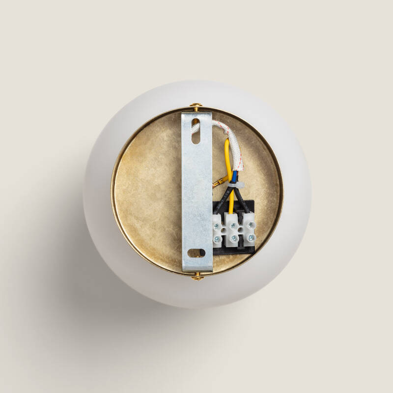 Lámpara de Techo Metal y Cristal Moonlight Brass 1 Foco