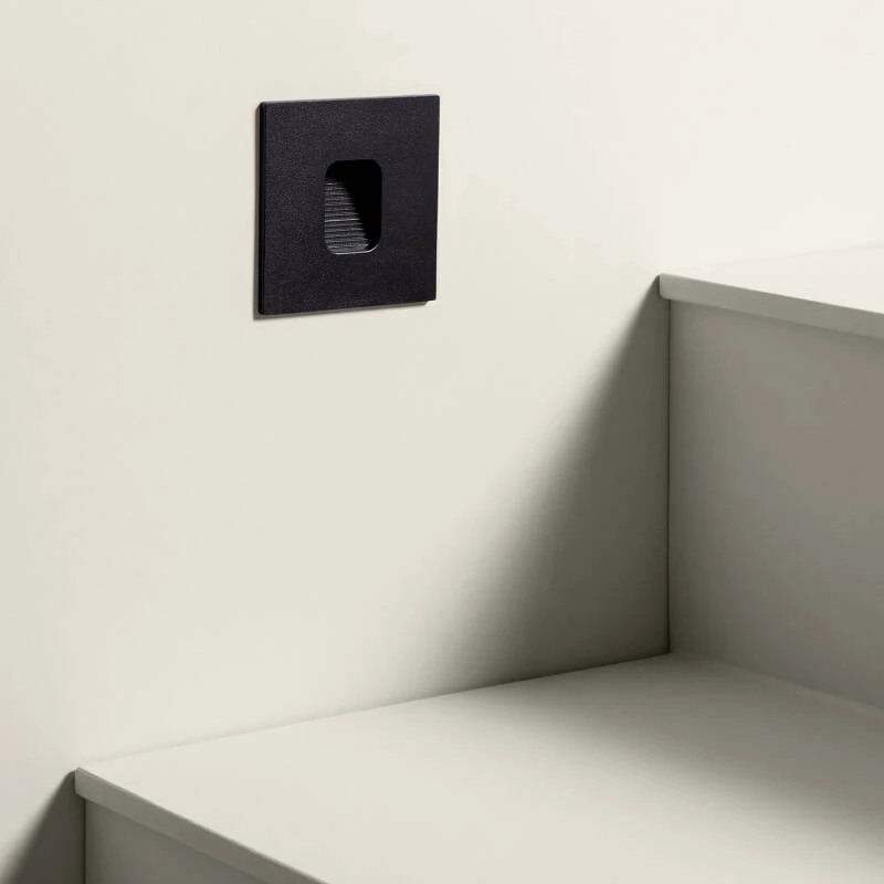 Baliza Exterior LED 2W Empotrable Pared Cuadrado Olite