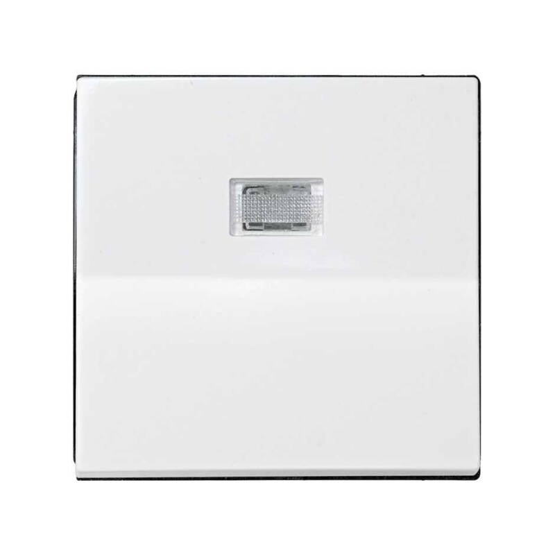 Tecla Individual con Visor Luminoso Blanco SIMON 28 28011-30