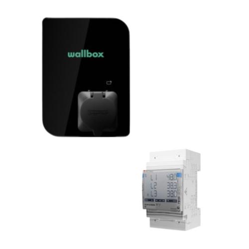 Pack Cargador de Coche Eléctrico Wallbox Copper 22kW con Power Boost Meter