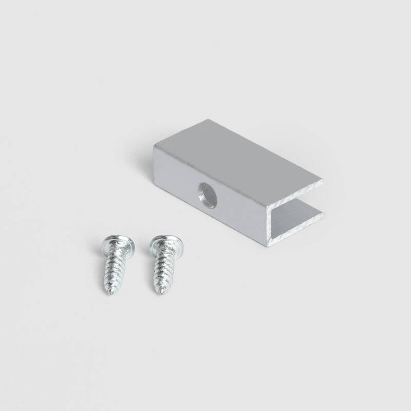 Grapa Fijación Aluminio Tira LED Neón Ancho 4 mm IP65 NFLEX4