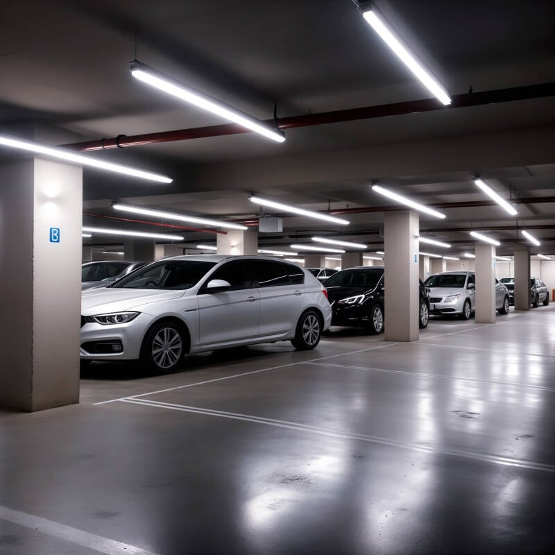 Pantalla Estanca LED 60cm 18W Colgante/Superficie Sensor de Movimiento Radar IP65