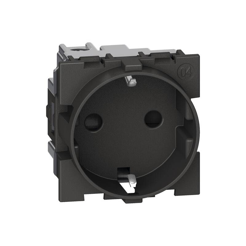 Base Enchufe Schuko 2P+T 16A 2 Módulos BTicino Living Now K_4141