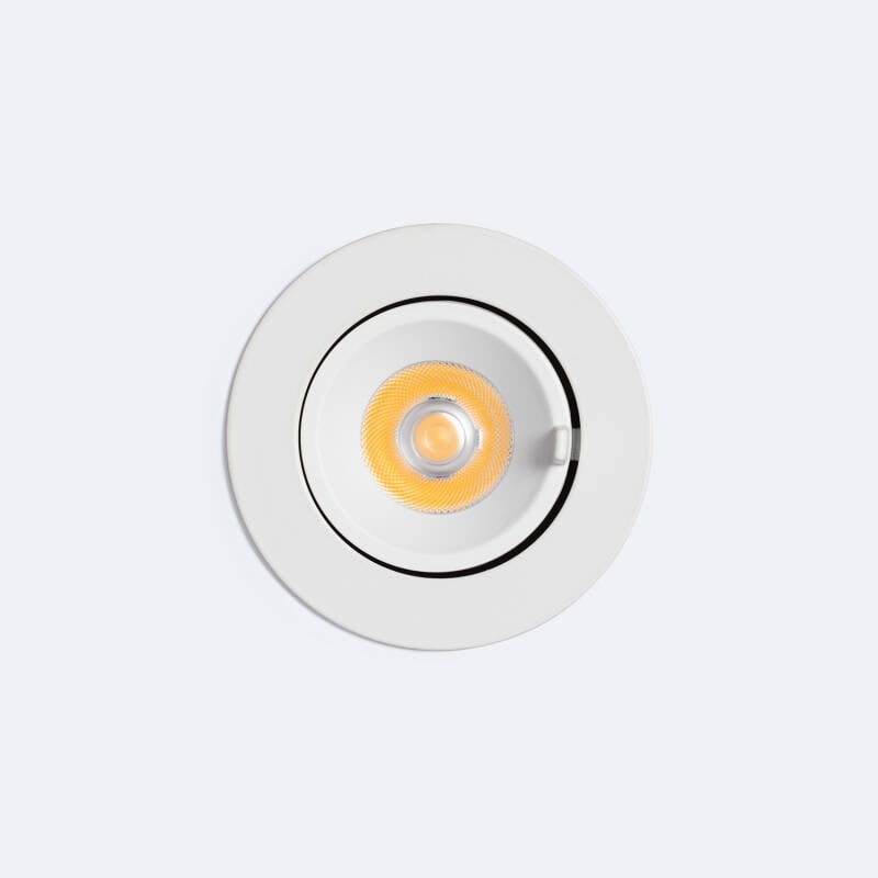 Downlight LED 15W Circular Direccionable Chip OSRAM CCT Seleccionable 120 lm/W LIFUD Corte Ø 100 mm