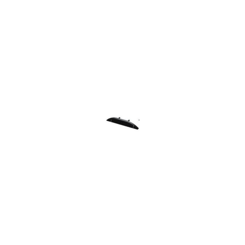 Perfil de Aluminio Superficie Semicircular 2 m Negro para Doble Tira LED hasta 12 mm