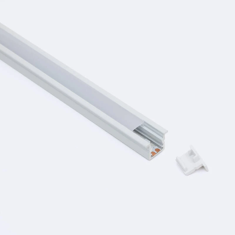 Perfil Aluminio Empotrable Estrecho para Tiras LED hasta 6 mm