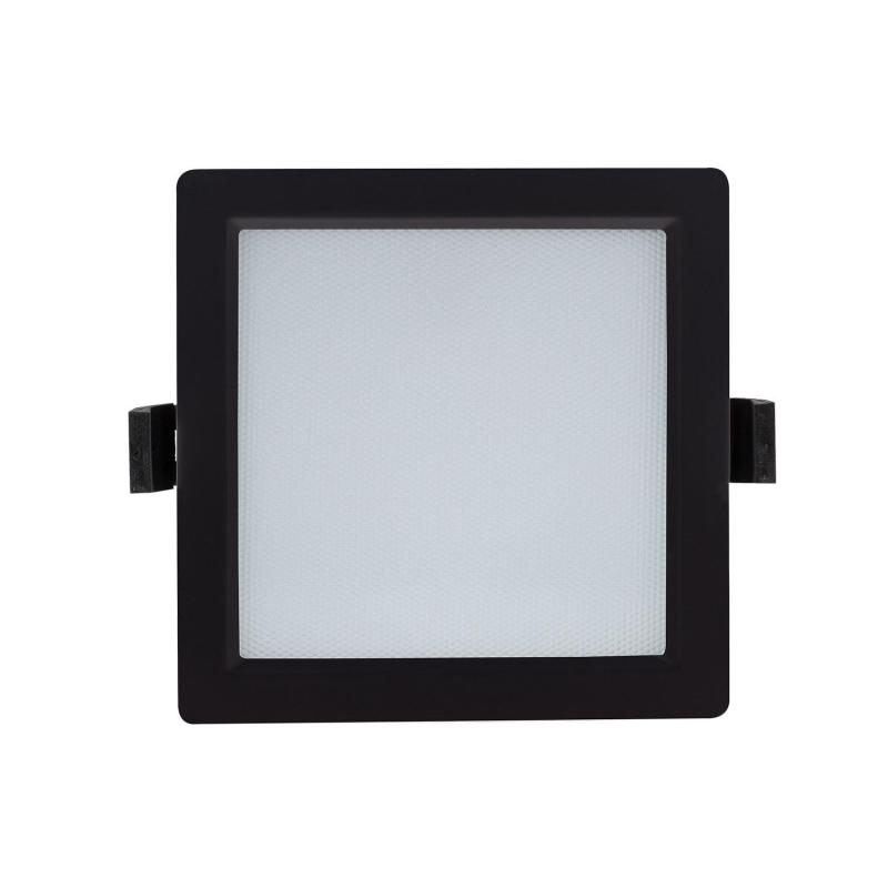 Downlight LED 15W Cuadrado SAMSUNG Aero 130 lm/W Microprismático LIFUD Corte 135x135 mm Negro
