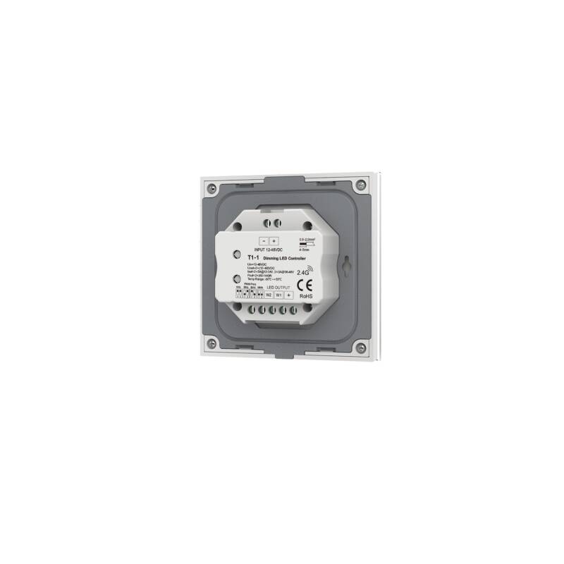 Regulador Tira LED Monocolor 12-24-48V Empotrable Táctil SKYDANCE T1-1 Compatible con Mando RF