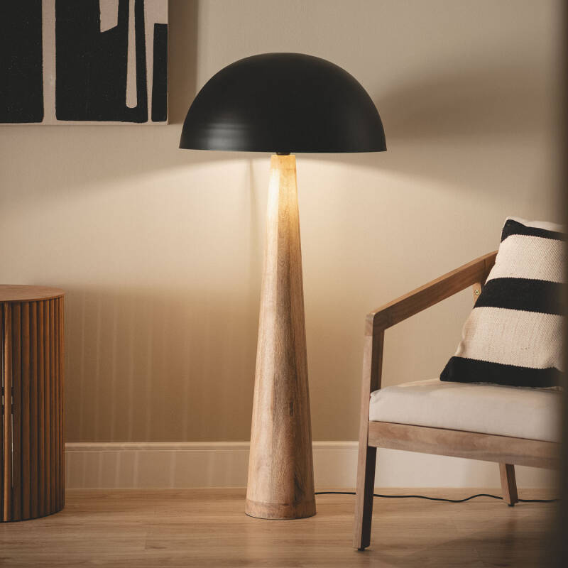 Lámpara de Pie Madera Kuttala