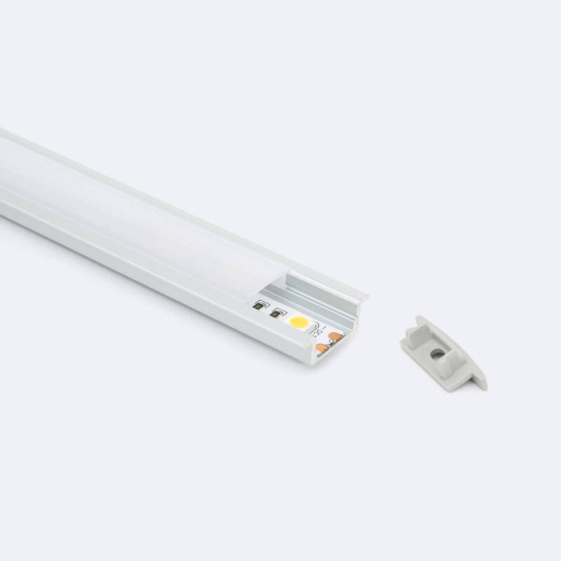 Perfil Aluminio Empotrable para Tiras LED hasta 12 mm